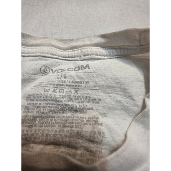 Volcom Men's Size Large White Graphic Short Sleeve T-Shirt - Picture 2 of 5